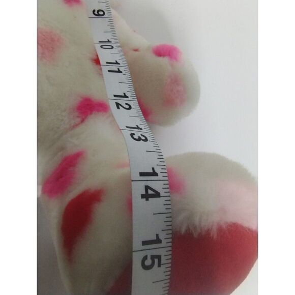 Build A Bear Plush Valentine's Day Teddy Bear White with Pink & Red Hearts l - Picture 4 of 11